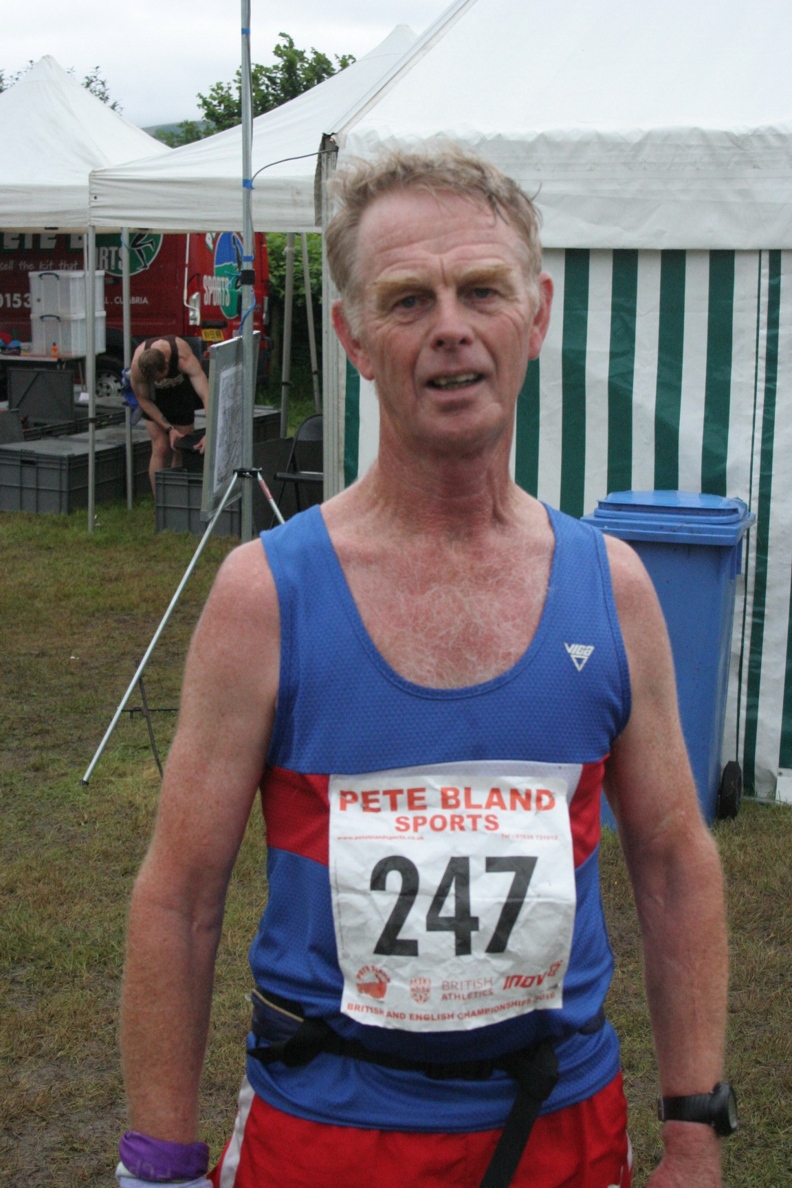 2016 Michael McLoughlin after Sedbergh Sports fell race